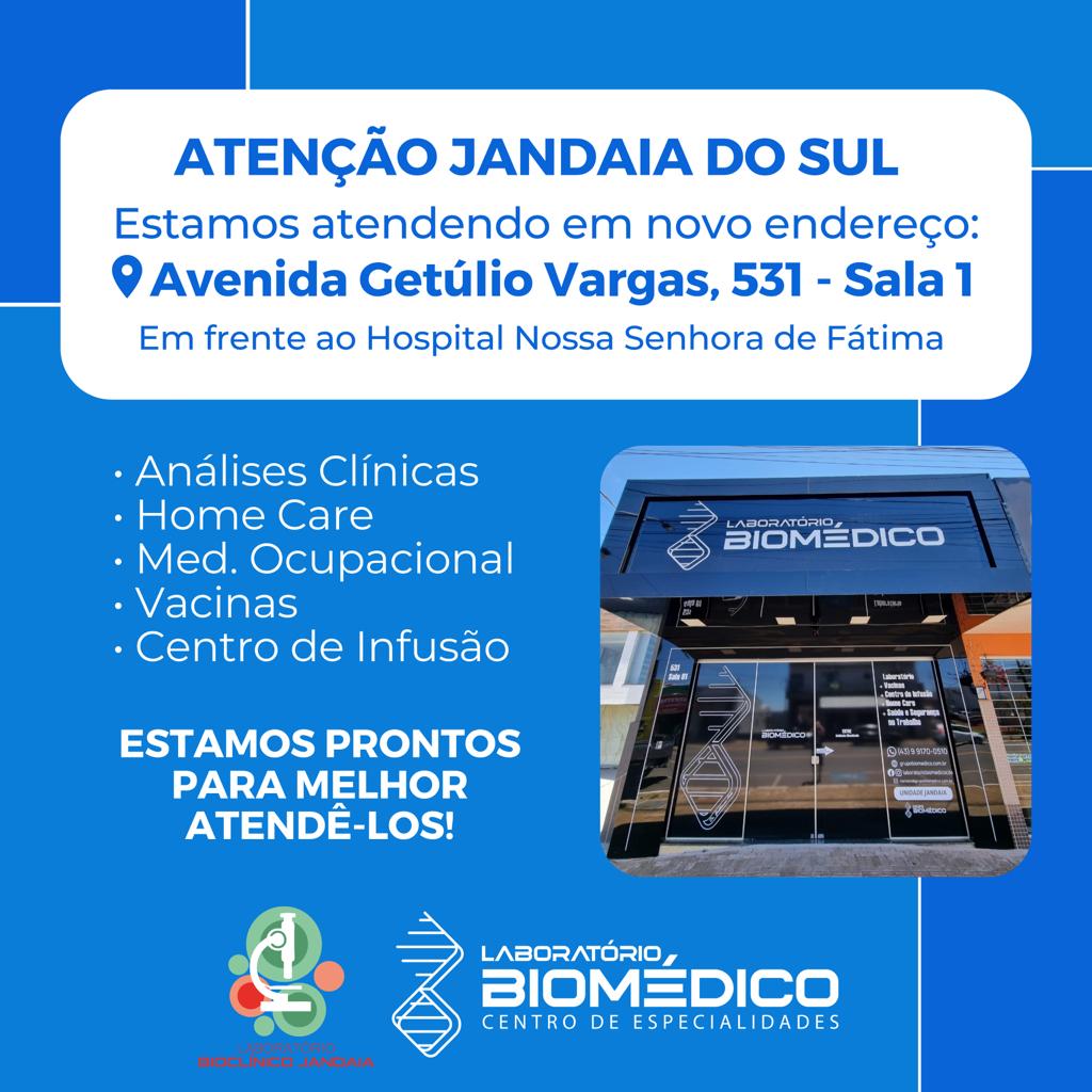 fachada apresentacao lab biomedico unidade jandaia